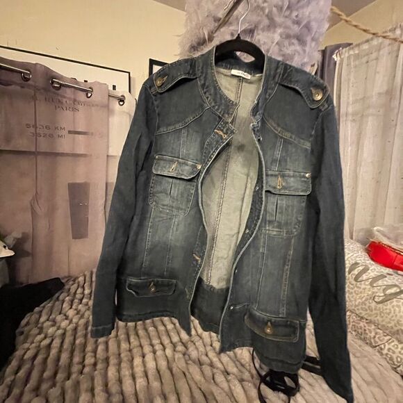 Vintage denim jean y2k ms lee jacket/coat plus size 2xl/3xl - Picture 11 of 14